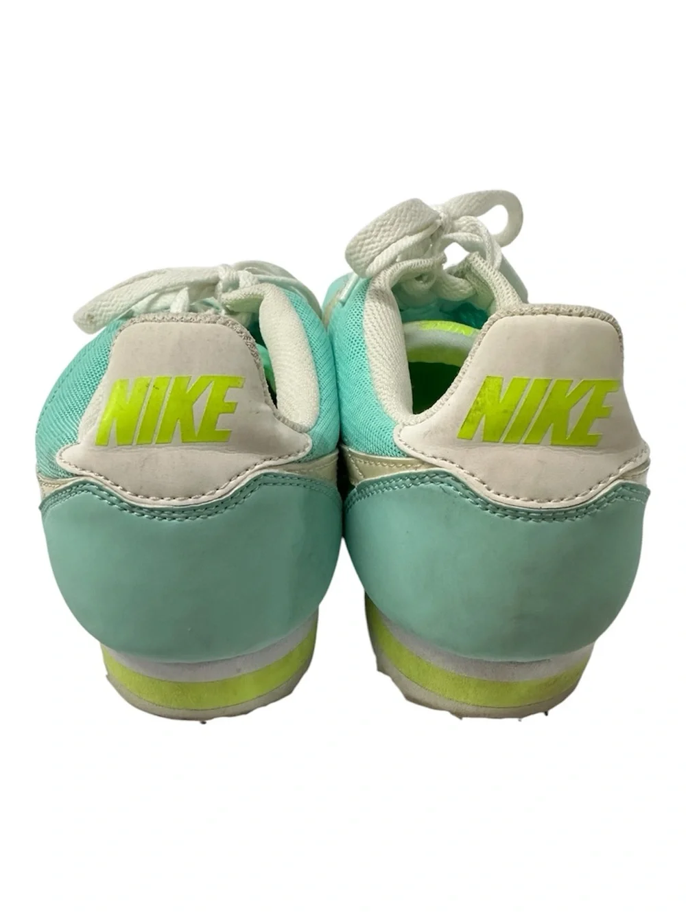 Nike Cortez Athletic Sneakers Mint Green Tiffany Blue Fabric Women’s Size 8